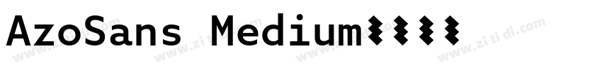 AzoSans Medium字体转换